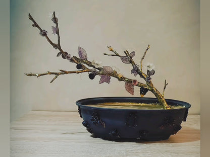 Imperial Almond Bonsai — Grand Gold & Glass