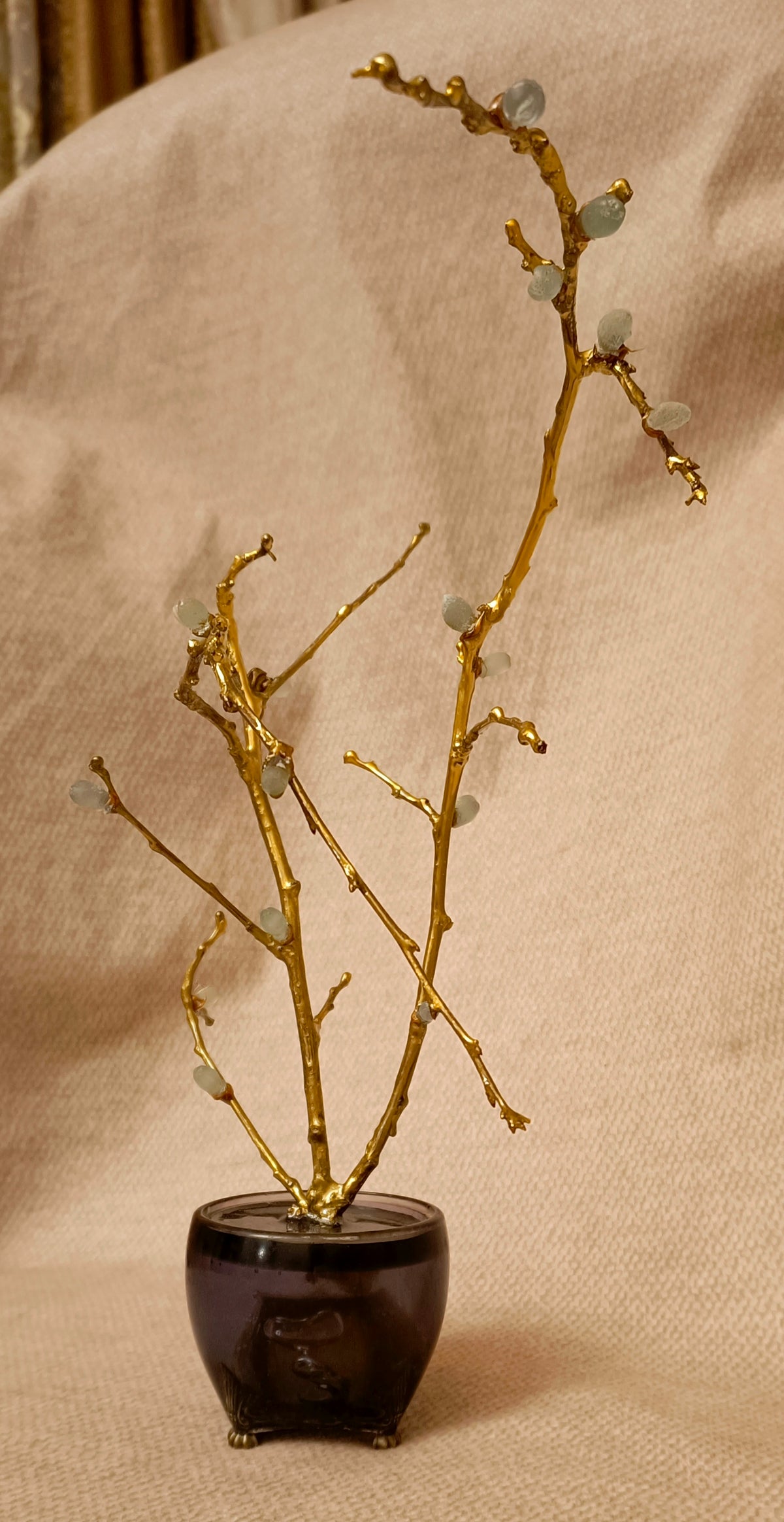 Gold-Plated Brass Lilac Almond Branches