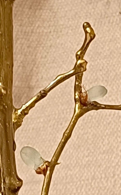 Gold-Plated Brass Lilac Almond Branches