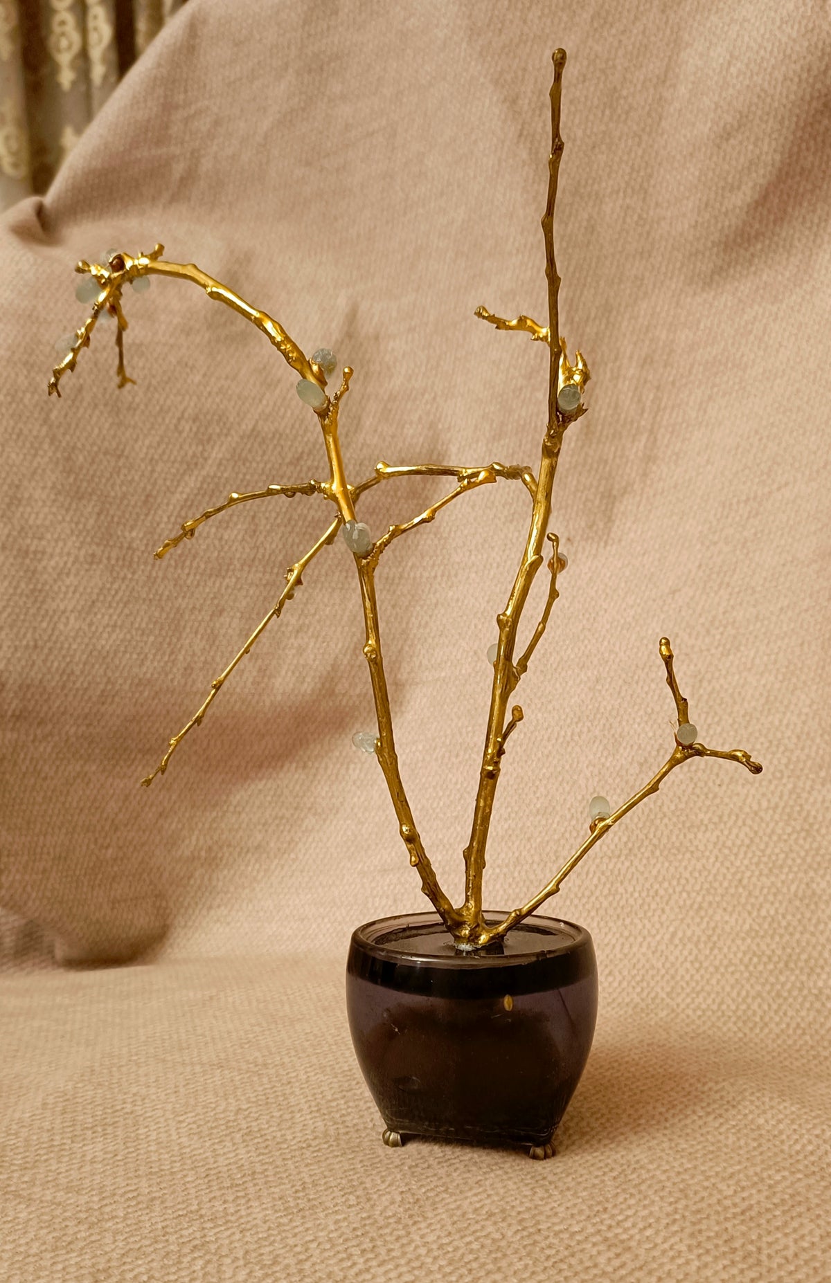 Gold-Plated Brass Lilac Almond Branches