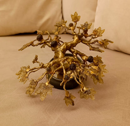 Imperial Fig Bonsai — Ceramic & Gold Edition