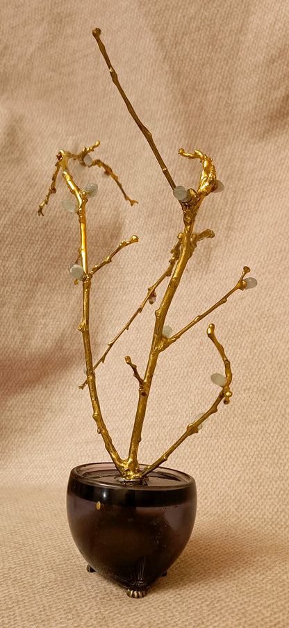 Gold-Plated Brass Lilac Almond Branches