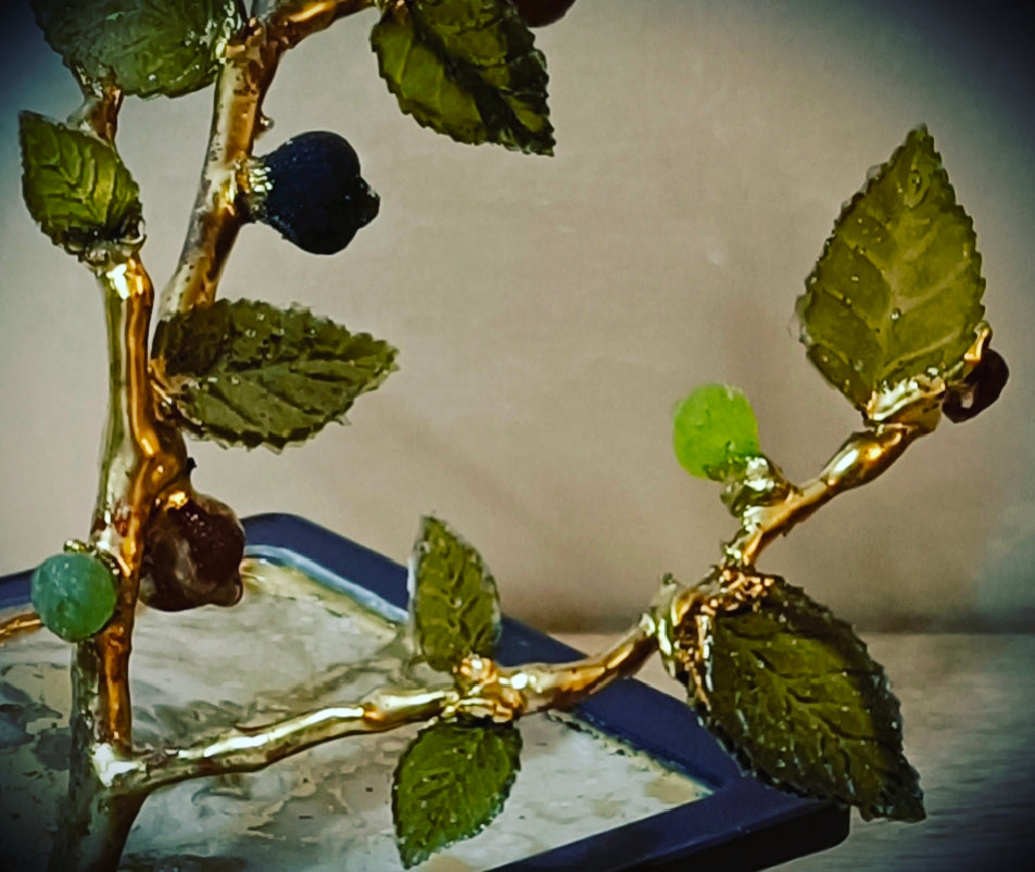 Wild Pear Bonsai — Golden Glass Edition
