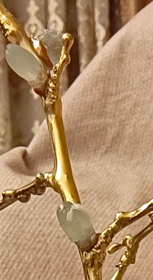 Gold-Plated Brass Lilac Almond Branches