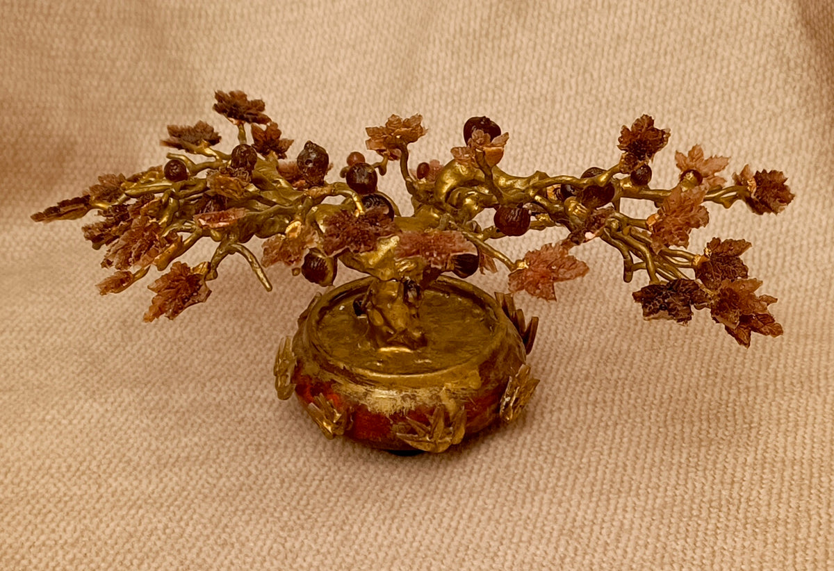 Imperial Golden Fig Bonsai — Ceramic & Gold Edition