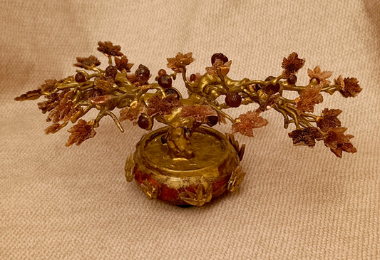 Imperial Golden Fig Bonsai — Ceramic & Gold Edition