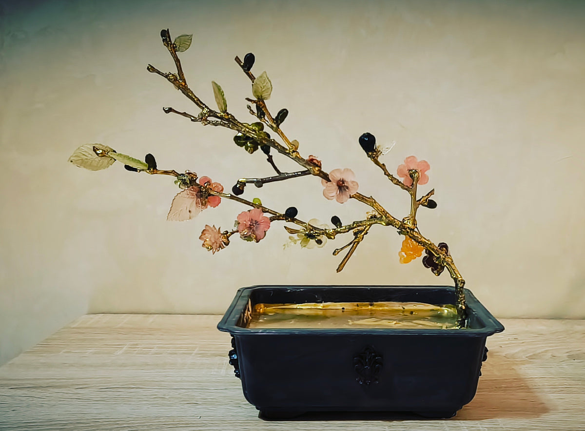 Imperial Life Bonsai — Gold & Glass Sanctuary