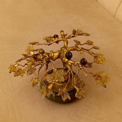 Imperial Fig Bonsai — Ceramic & Gold Edition