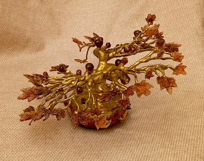 Imperial Golden Fig Bonsai — Ceramic & Gold Edition