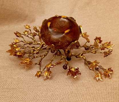 Imperial Golden Fig Bonsai — Ceramic & Gold Edition