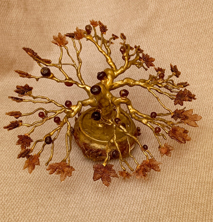 Imperial Golden Fig Bonsai — Ceramic & Gold Edition