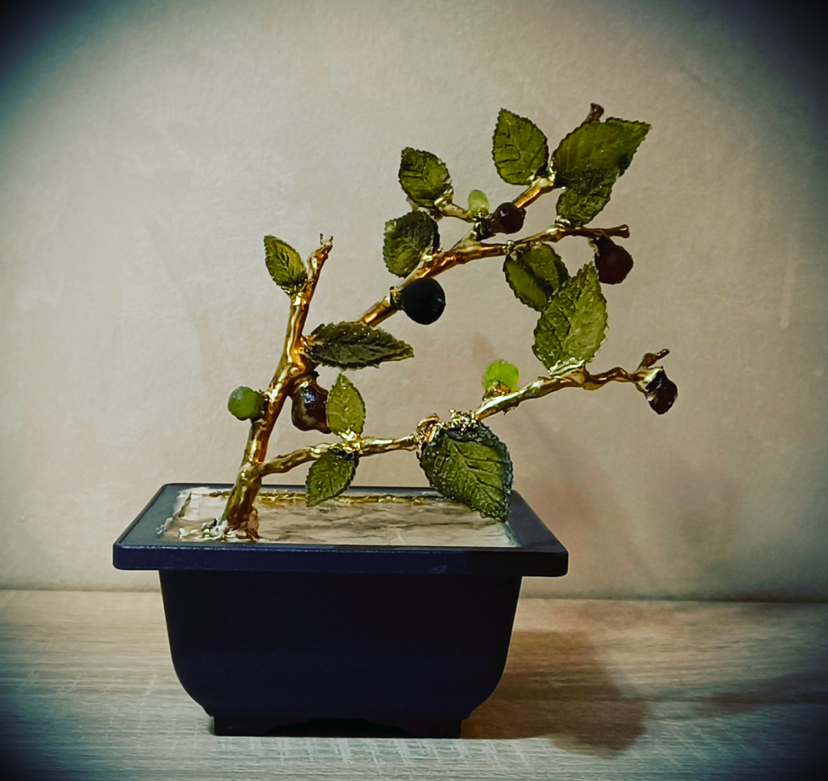 Wild Pear Bonsai — Golden Glass Edition