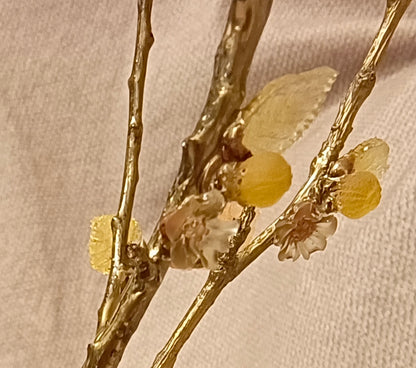 Gold-Plated Brass Apricot Tree