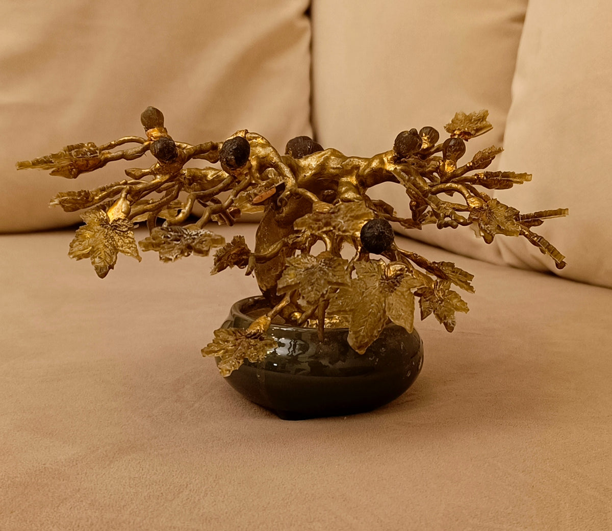 Imperial Fig Bonsai — Ceramic & Gold Edition