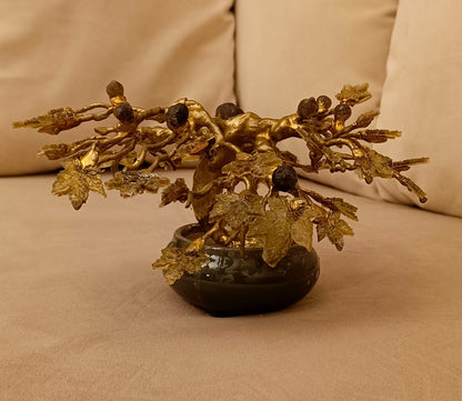 Imperial Fig Bonsai — Ceramic & Gold Edition