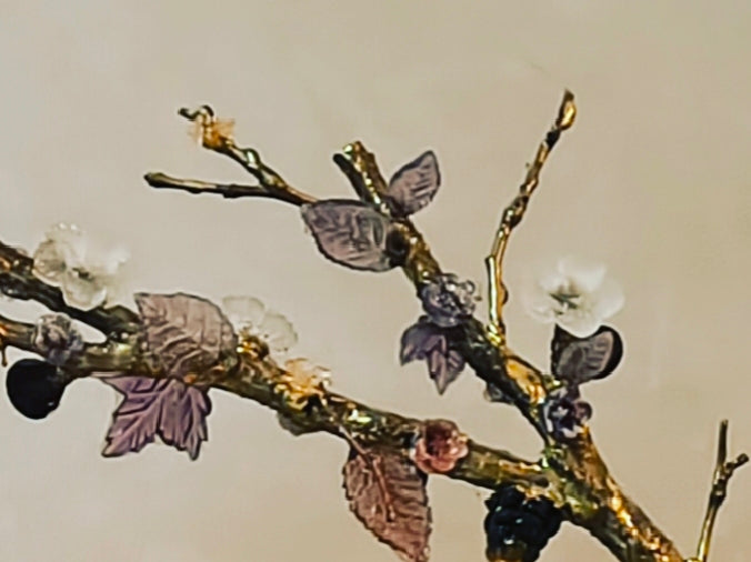 Imperial Almond Bonsai — Grand Gold & Glass