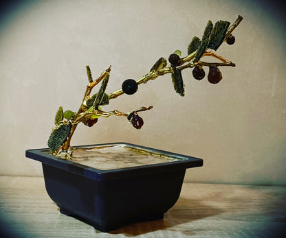 Wild Pear Bonsai — Golden Glass Edition