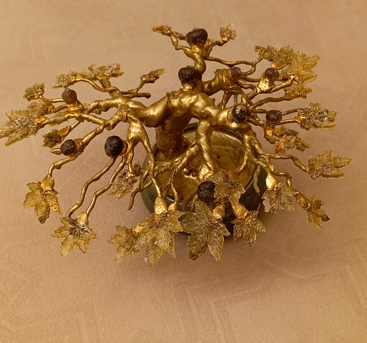 Imperial Fig Bonsai — Ceramic & Gold Edition