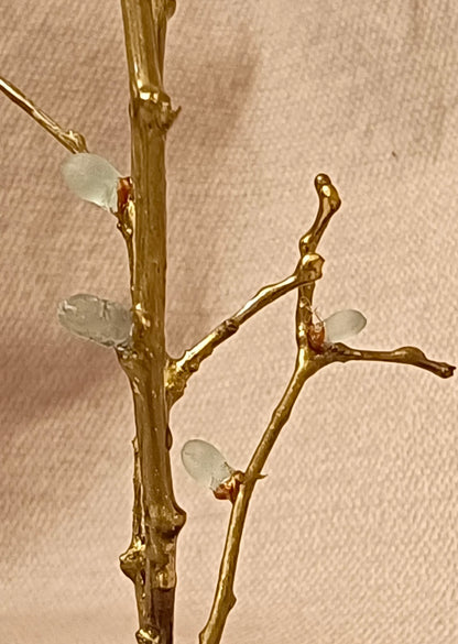 Gold-Plated Brass Lilac Almond Branches