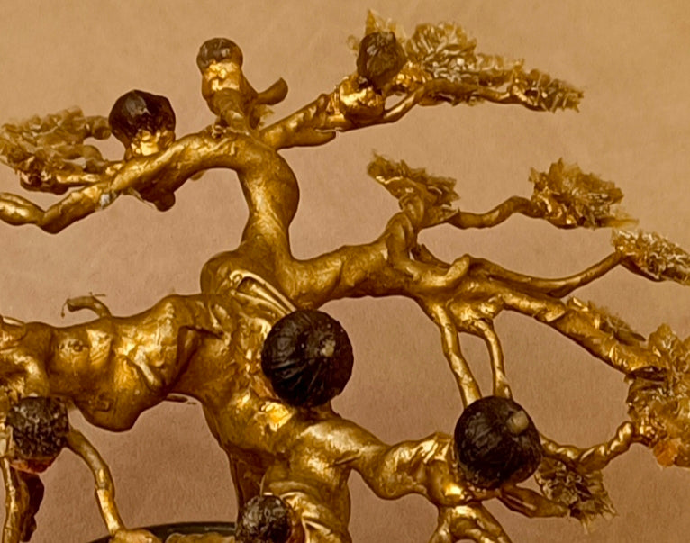 Imperial Fig Bonsai — Ceramic & Gold Edition