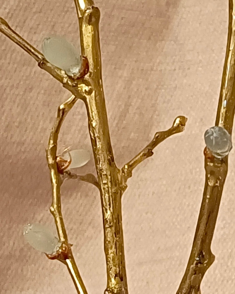 Gold-Plated Brass Lilac Almond Branches